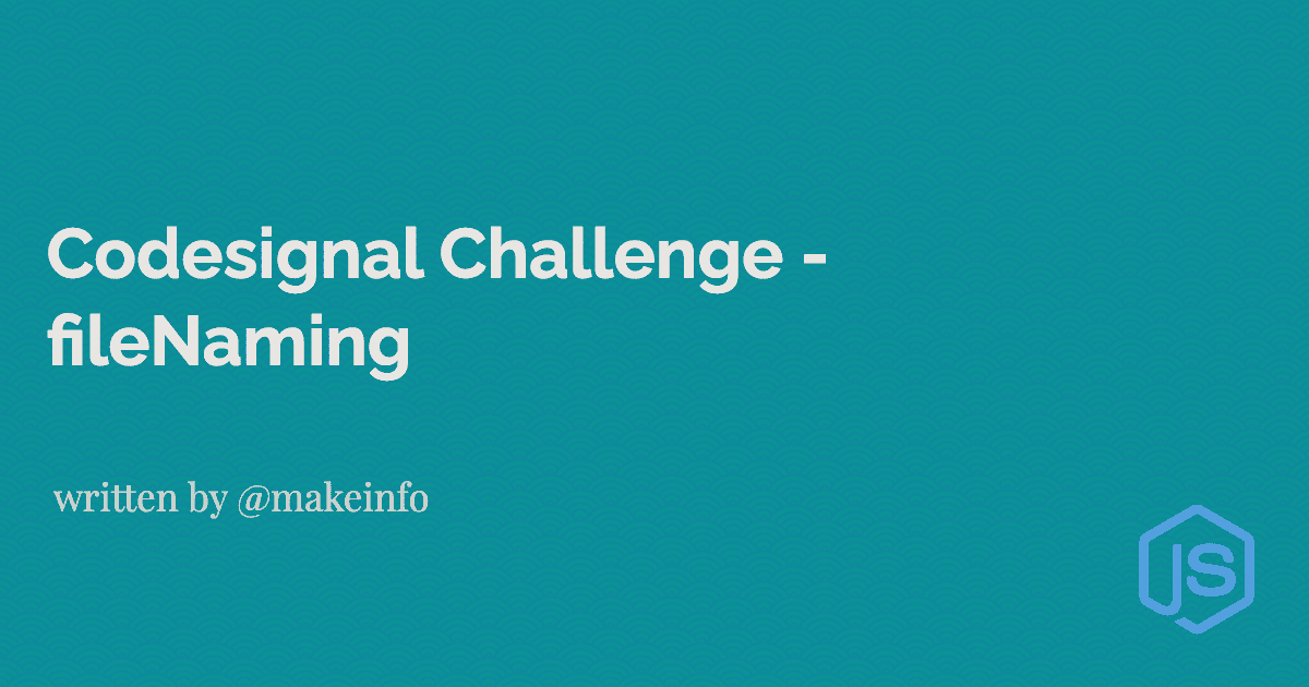 Codesignal Challenge - fileNaming