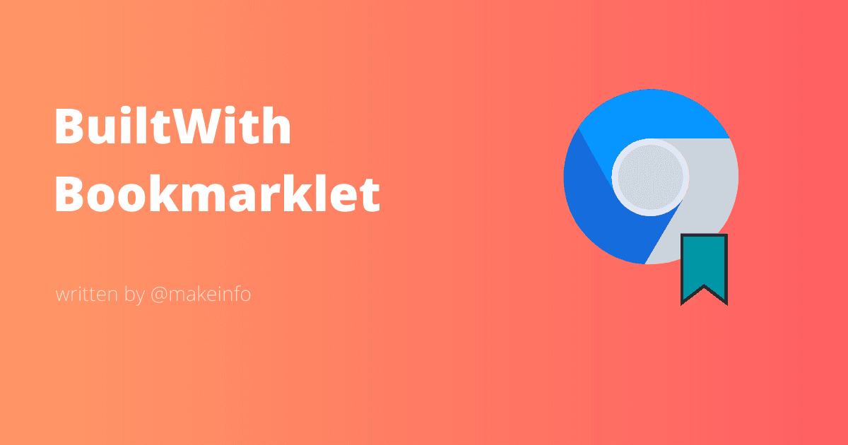 Power-Up Your Browser with BuiltWith Bookmarklet